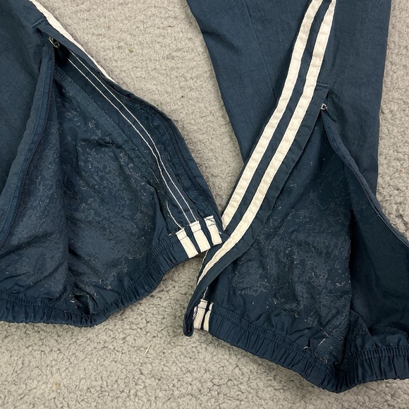 Vintage 90s Adidas 3 Stripe Track Pants Baggy Lightweight Size Medium - Picture 4 of 12